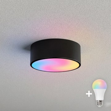 BRILAGI - LED RGBW ściemnialna oprawa sufitowa CLARE 1xE27/12W/230V 2700–6500K śr. 20 cm Wi‑Fi czarna