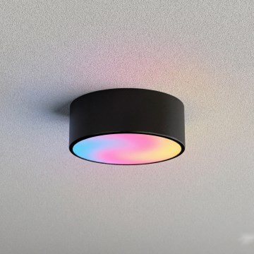 Brilagi - LED RGBW ściemnialna oprawa sufitowa CLARE 1xE27/9W/230V 2700–6500K śr. 20 cm Wi‑Fi czarna