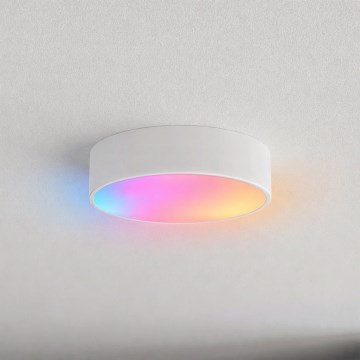 Brilagi - LED RGBW ściemnialna oprawa sufitowa CLARE 2xE27/9W/230V 2700-6500K Ø 30 cm Wi-Fi biała