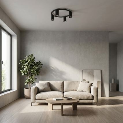 Brilagi - LED RGBW ściemnialna oprawa sufitowa SELE 4xGU10/6,5W/230V 2700-6500K czarna