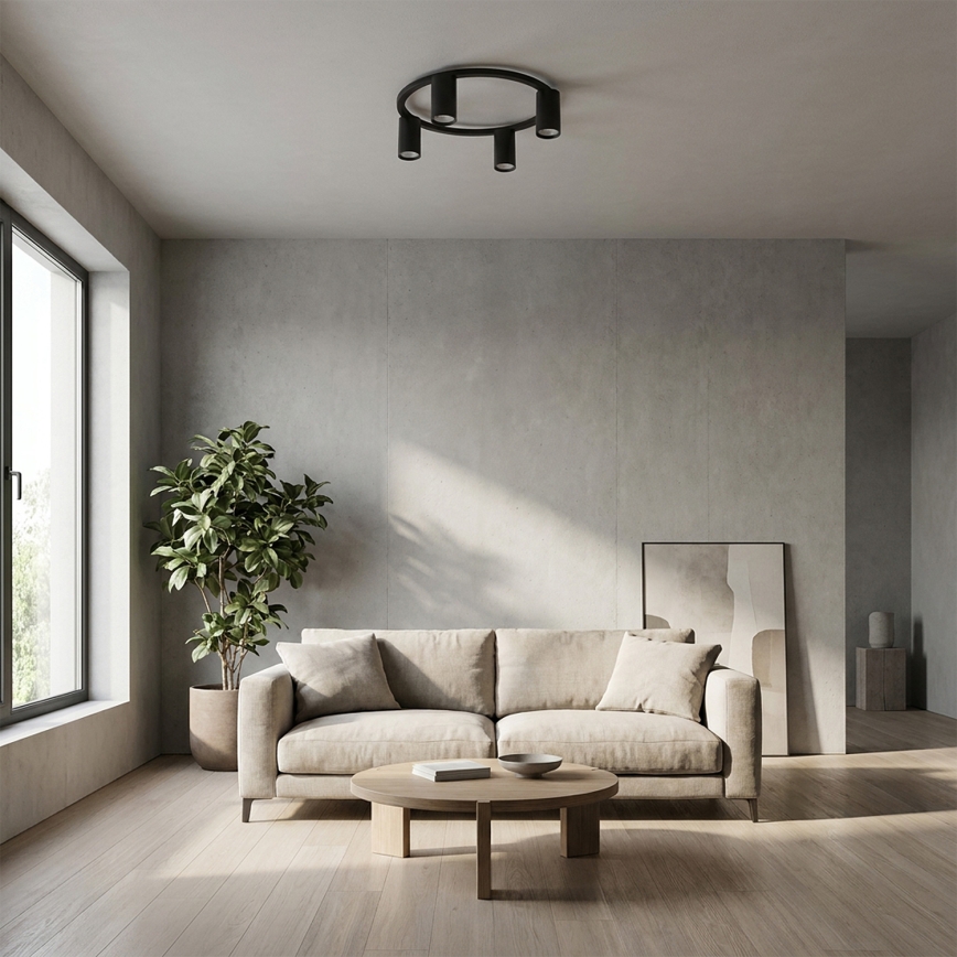 Brilagi - LED RGBW ściemnialna oprawa sufitowa SELE 4xGU10/6,5W/230V 2700-6500K czarna