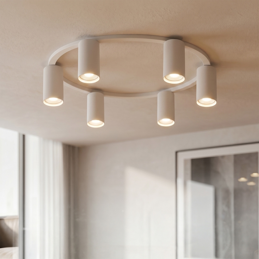 Brilagi - LED RGBW ściemnialna oprawa sufitowa SELE 6xGU10/6,5W/230V 2700-6500K biała + pilot zdalnego sterowania
