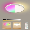 Brilagi - LED RGBW ściemnialna oprawa sufitowa ULTRA SLIM LED/18W/230V 2700-6500K Ø 30 cm biała + zdalne sterowanie