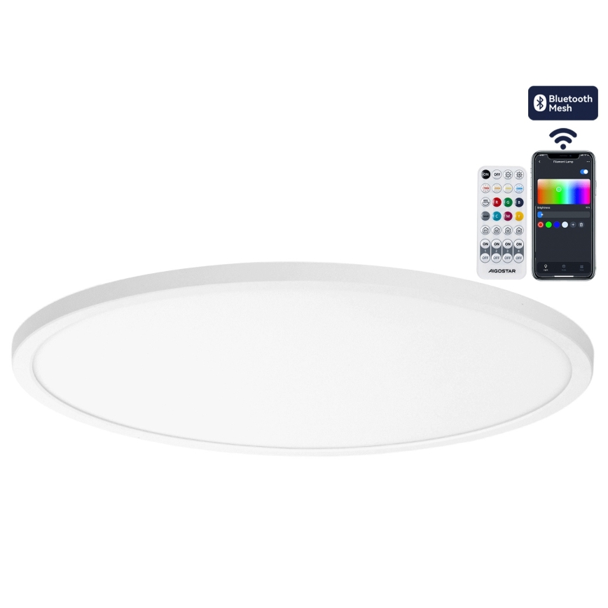 Brilagi - LED RGBW ściemnialna oprawa sufitowa VIBE LED/36W/230V 3000-6500K Ø 40 cm biała + pilot zdalnego sterowania