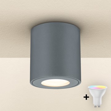 Brilagi - LED RGBW ściemnialna oprawa zewnętrzna MIA 1xGU10/30W/230V 3000K Wi-Fi 84x80 mm antracyt IP54