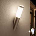 BRILAGI - LED RGBW ściemnialna zewnętrzna lampa naścienna ELIA 1xE27/6,5W/230V 2700-6500K IP44 Wi-Fi matowy chrom