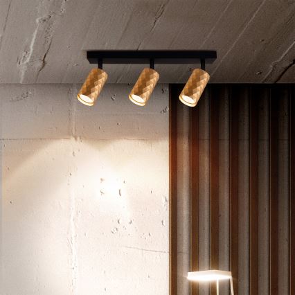 Brilagi - LED RGBW ściemnialna oprawa punktowa SELE DIAMANT 3xGU10/6W/230V 3000K Wi-Fi złota