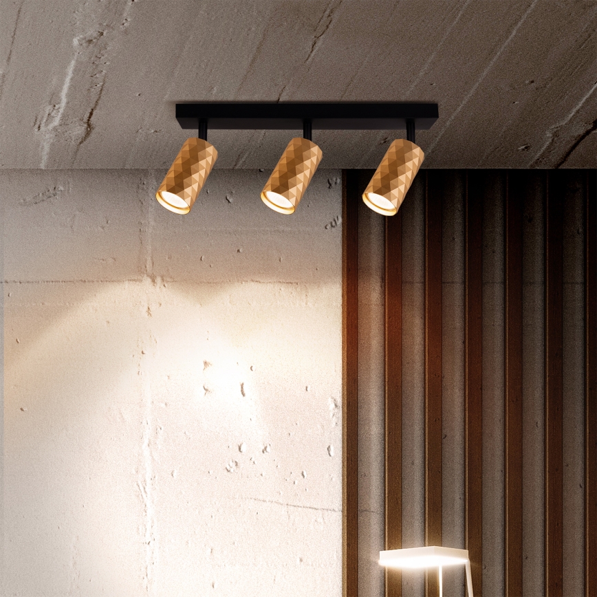 Brilagi - LED RGBW ściemnialna oprawa punktowa SELE DIAMANT 3xGU10/6W/230V 3000K Wi-Fi złota