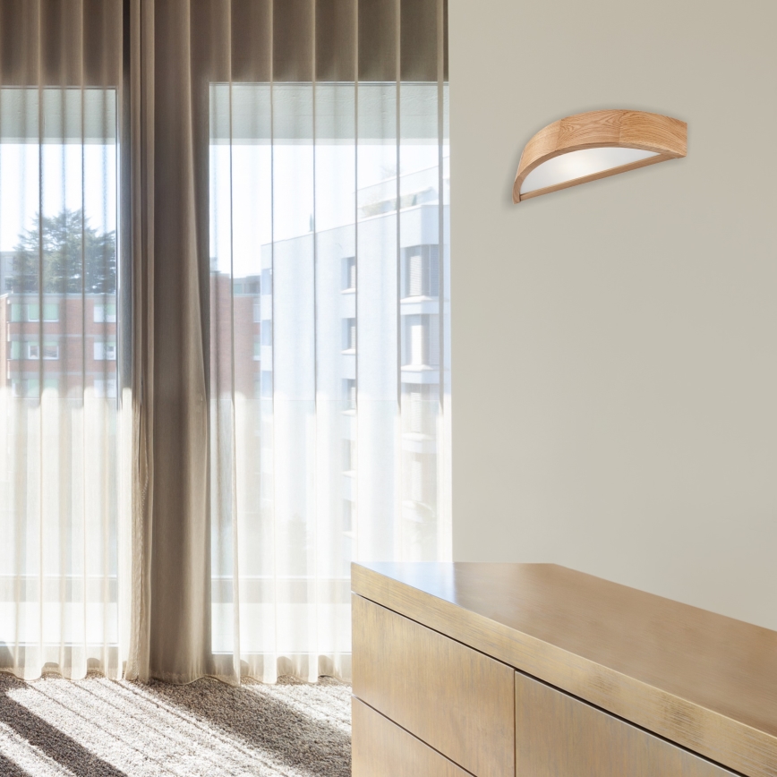 Brilagi - LED RGBW ściemnialny kinkiet CARVALHO 1xE27/15W/230V 2700-6500K Wi-Fi dąb