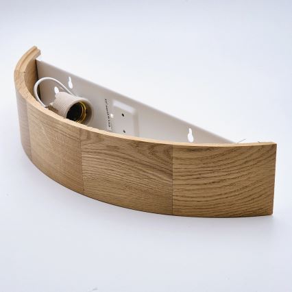 Brilagi - LED RGBW ściemnialny kinkiet CARVALHO 1xE27/15W/230V 2700-6500K Wi-Fi dąb