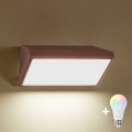 Brilagi - LED RGBW ściemnialny kinkiet zewnętrzny TRIANGLE 1xE27/9W/230V 2700-6500K IP65 brązowy