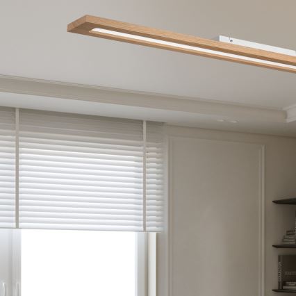 Brilagi - LED RGBW Ściemnialny panel WOODY FRAME LED/34W/230V 11,5x123 cm 2700-6500K dąb + zdalne sterowanie