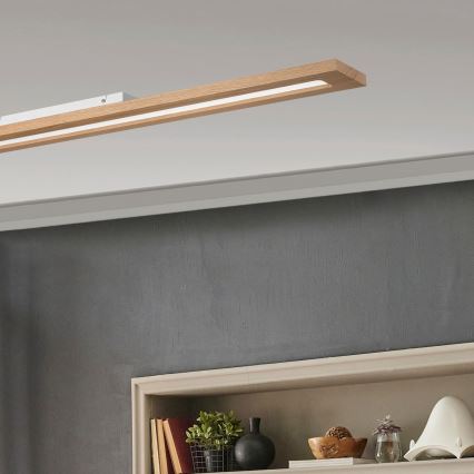 Brilagi - LED RGBW Ściemnialny panel WOODY FRAME LED/34W/230V 11,5x123 cm 2700-6500K dąb + zdalne sterowanie