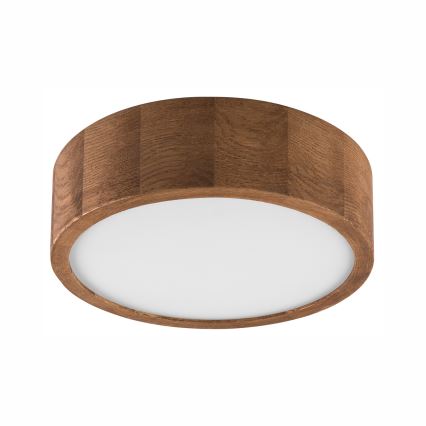 Brilagi - LED RGBW ściemnialna lampa sufitowa CARVALHO 1xE27/15W/230V 2700-6500K Wi-Fi dąb śr. 27,5 cm