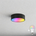 BRILAGI - LED RGBW ściemnialny plafon łazienkowy CLARE 1xE27/12W/230V 2700-6500K śr. 20 cm IP54 Wi‑Fi czarny