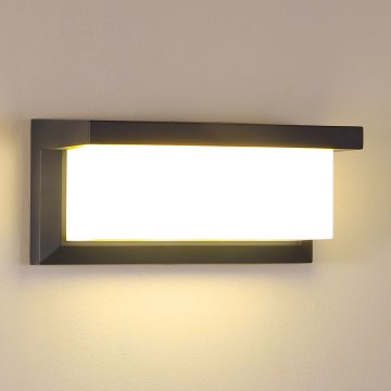 Brilagi - LED RGBW ściemnialny zewnętrzny kinkiet BRICKY 1xE27/15W/230V 2700-6500K antracyt IP54