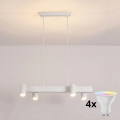 Brilagi - LED RGBW ściemnialny żyrandol na lince SELE 4xGU10/6,5W/230V 2700-6500K biały