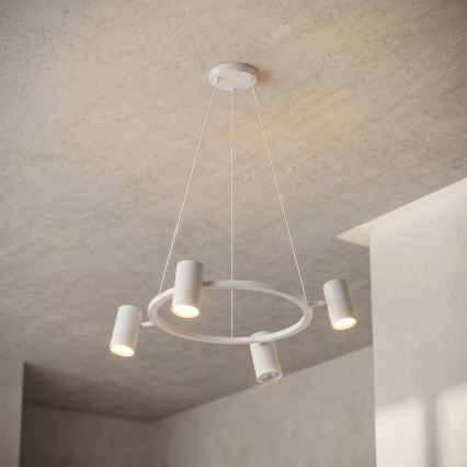 Brilagi - LED RGBW ściemnialny żyrandol na linkach SELE 4xGU10/6,5W/230V 2700-6500K biały