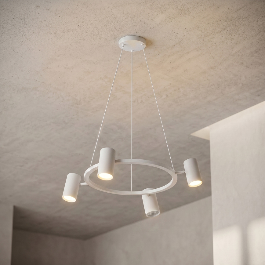 Brilagi - LED RGBW ściemnialny żyrandol na linkach SELE 4xGU10/6,5W/230V 2700-6500K biały