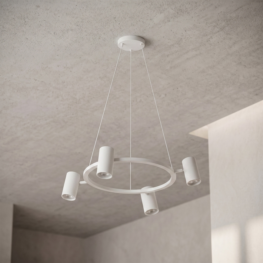 Brilagi - LED RGBW ściemnialny żyrandol na linkach SELE 4xGU10/6,5W/230V 2700-6500K biały