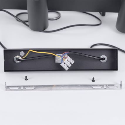 Brilagi - LED RGBW ściemnialna lampa wisząca na lince SELE 6xGU10/6,5W/230V 2700-6500K czarna + pilot zdalnego sterowania