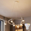 Brilagi - LED RGBW ściemnialny żyrandol na linkach SELE 6xGU10/6,5W/230V 2700-6500K biały + pilot zdalnego sterowania