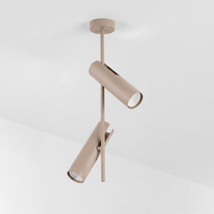 Brilagi - Ściemnialny żyrandol LED RGBW na pręcie BRANCH 2xGU10/6,5W/230V 2700-6500K beżowy