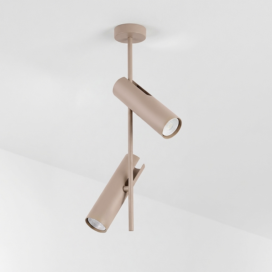 Brilagi - Ściemnialny żyrandol LED RGBW na pręcie BRANCH 2xGU10/6,5W/230V 2700-6500K beżowy