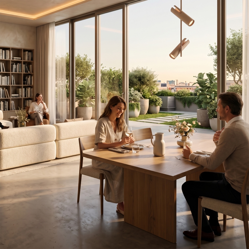 Brilagi - Ściemnialny żyrandol LED RGBW na pręcie BRANCH 2xGU10/6,5W/230V 2700-6500K beżowy