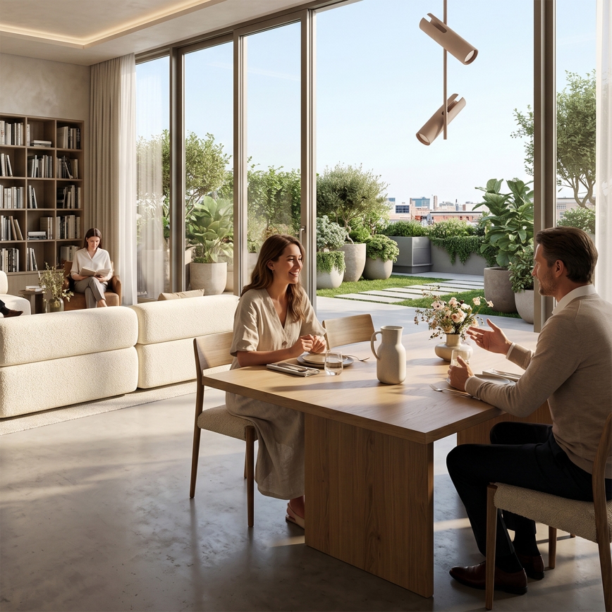 Brilagi - Ściemnialny żyrandol LED RGBW na pręcie BRANCH 2xGU10/6,5W/230V 2700-6500K beżowy