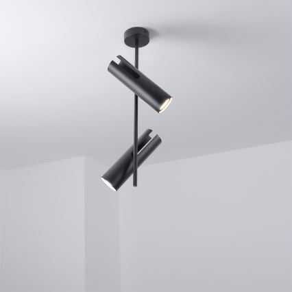 Brilagi - LED RGBW ściemnialny żyrandol na pręcie BRANCH 2xGU10/6,5W/230V 2700-6500K czarny