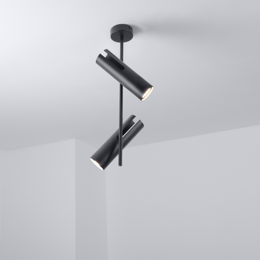 Brilagi - LED RGBW ściemnialny żyrandol na pręcie BRANCH 2xGU10/6,5W/230V 2700-6500K czarny