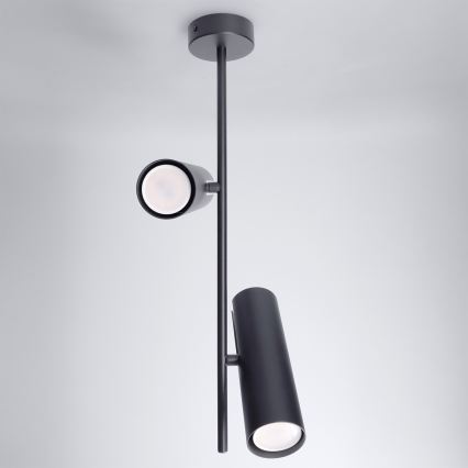Brilagi - LED RGBW ściemnialny żyrandol na pręcie BRANCH 2xGU10/6,5W/230V 2700-6500K czarny
