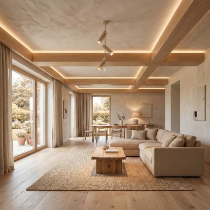 Brilagi - LED RGBW ściemnialny żyrandol na pręcie BRANCH 3xGU10/6,5W/230V 2700-6500K beżowy