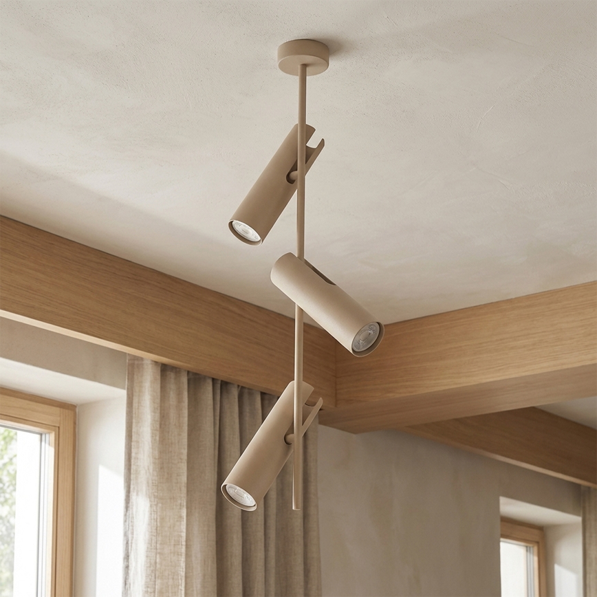Brilagi - LED RGBW ściemnialny żyrandol na pręcie BRANCH 3xGU10/6,5W/230V 2700-6500K beżowy