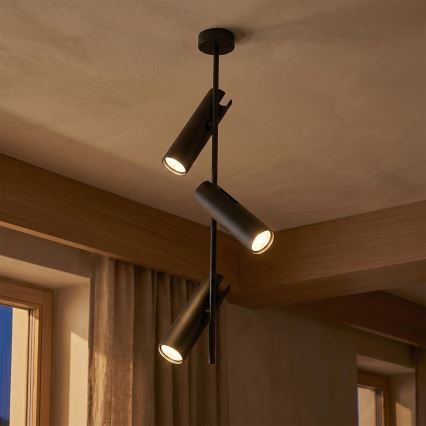 Brilagi - LED RGBW ściemnialny żyrandol na pręcie BRANCH 3xGU10/6,5W/230V 2700-6500K czarny