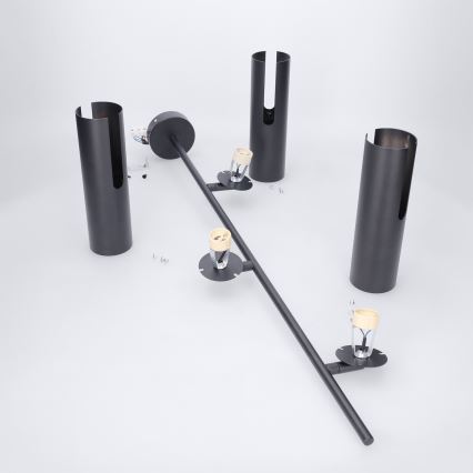 Brilagi - LED RGBW ściemnialny żyrandol na pręcie BRANCH 3xGU10/6,5W/230V 2700-6500K czarny