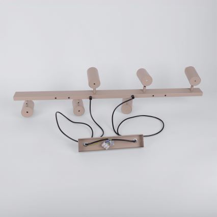 Brilagi - LED RGBW ściemnialna lampa wisząca na linkach SELE 6xGU10/6,5W/230V 2700-6500K beżowa + zdalne sterowanie