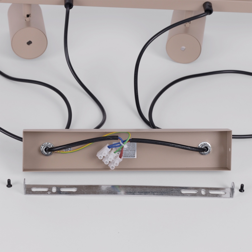 Brilagi - LED RGBW ściemnialna lampa wisząca na linkach SELE 6xGU10/6,5W/230V 2700-6500K beżowa + zdalne sterowanie