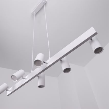 Brilagi - LED RGBW ściemnialny żyrandol na lince SELE 6xGU10/6,5W/230V 2700-6500K biały + pilot zdalnego sterowania