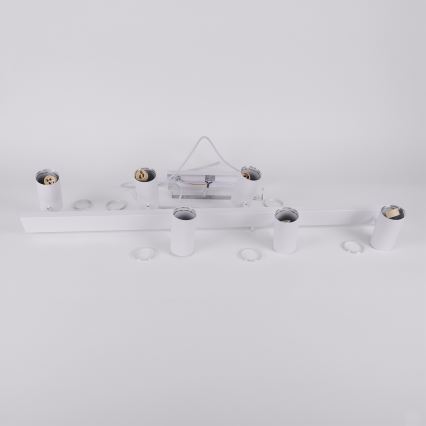 Brilagi - LED RGBW ściemnialny żyrandol na lince SELE 6xGU10/6,5W/230V 2700-6500K biały + pilot zdalnego sterowania