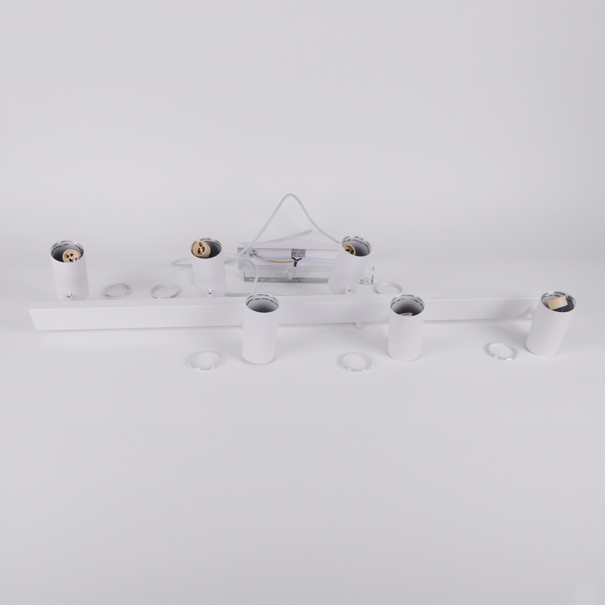 Brilagi - LED RGBW ściemnialny żyrandol na lince SELE 6xGU10/6,5W/230V 2700-6500K biały + pilot zdalnego sterowania