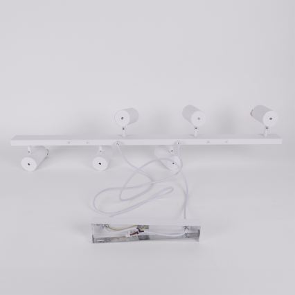 Brilagi - LED RGBW ściemnialny żyrandol na lince SELE 6xGU10/6,5W/230V 2700-6500K biały + pilot zdalnego sterowania