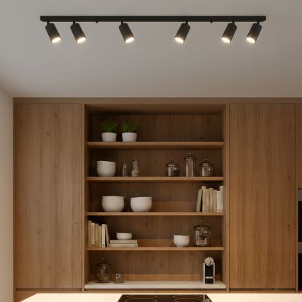 Brilagi - LED RGBW ściemnialna oprawa punktowa SELE MODERN 6xGU10/6,5W/230V 2700-6500K Wi-Fi czarna