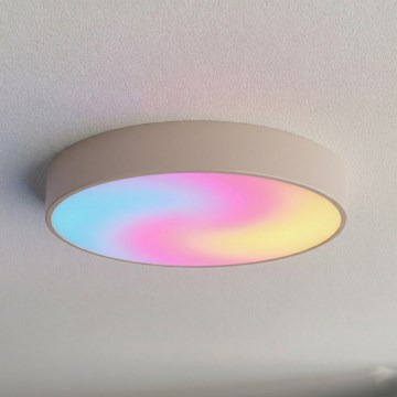 Brilagi - LED RGBW ściemniana oprawa sufitowa CLARE 4xE27/9W/230V 2700-6500K Ø 50 cm Wi-Fi beżowa