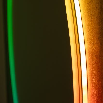 Brilagi - Podgrzewane lustro łazienkowe LED RGBW AVA PRO LED/18W/230V Ø 60 cm IP44 CRI 90 ściemnialne + CCT