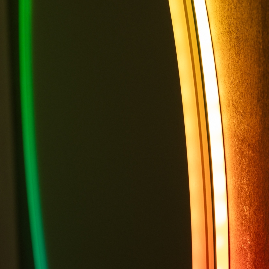 Brilagi - Podgrzewane lustro łazienkowe LED RGBW AVA PRO LED/18W/230V Ø 60 cm IP44 CRI 90 ściemnialne + CCT