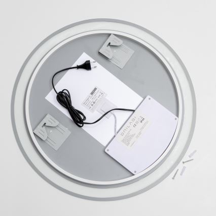 Brilagi - Podgrzewane lustro łazienkowe LED RGBW AVA PRO LED/18W/230V Ø 60 cm IP44 CRI 90 ściemnialne + CCT