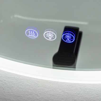 Brilagi - LED RGBW Podgrzewane lustro łazienkowe CLARA PRO LED/18,5W/230V pr. 60 cm IP44 CRI 90 ściemnialne + CCT