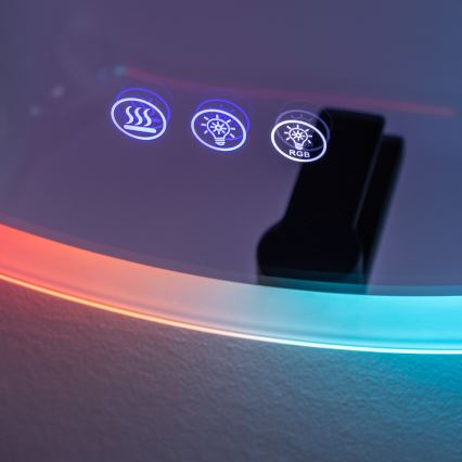 Brilagi - LED RGBW Podgrzewane lustro łazienkowe CLARA PRO LED/18,5W/230V pr. 60 cm IP44 CRI 90 ściemnialne + CCT